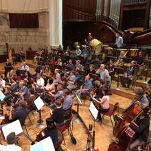 Probe in der Warsaw Philharmonic Concert Hall (Foto: Georg Emme)