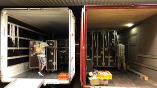 Das große Packen, Südkorea-Tournee 2018 (Foto: DRP)