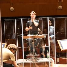Erste Orchesterprobe nach dem Lockdown (Foto: Mechthild Schneider)