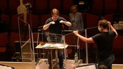 Erste Orchesterprobe nach dem Lockdown (Foto: Mechthild Schneider)