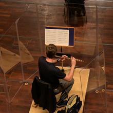 Erste Orchesterprobe nach dem Lockdown (Foto: Mechthild Schneider)