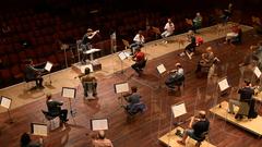 Erste Orchesterprobe nach dem Lockdown (Foto: Mechthild Schneider)