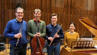 v.l. Veit Stolzenberger, Valentin Staemmler, Grigory Mordashov und Eri Takeguchi (Foto: DRP)