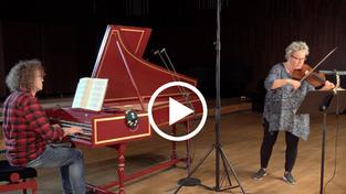 Margarete Adorf (Violine), Rainer Oster (Cembalo) (Foto: DRP)