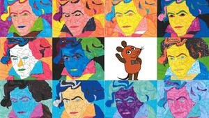 Bilder von Schülern der Maximilian Kolbe Grundschule Wiebelskirchen (Foto: DRP)