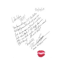 Gästebucheintrag Measha Brueggergosman (Sopran), 26. Oktober 2007 (Foto: DRP)