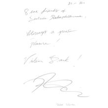 Gästebucheintrag Pietari Inkinen, 20. November 2011 (Foto: DRP)