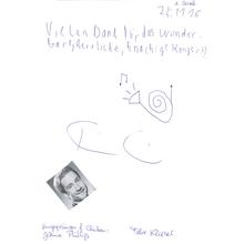 Gästebucheintrag Felix Klieser (Horn), 25. November 2016 (Foto: DRP)