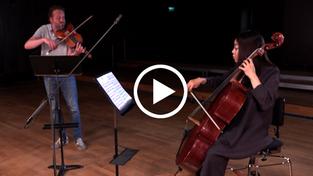 Benjamin Rivinius (Viola), Min-Jung Suh-Neubert (Violoncello) (Foto: DRP)