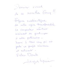 Gästebucheintrag Jacques Mercier, November 2008 (Foto: DRP)