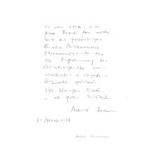 Gästebucheintrag Aribert Reimann, 7. September 2008 (Foto: DRP)