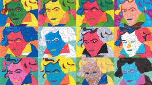 Bilder von Schülern der Maximilian Kolbe Grundschule Wiebelskirchen (Foto: DRP)