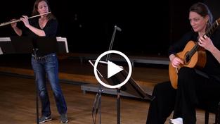 DRP-Soloflötistin Britta Jacobs und Irene Kalisvaart, Gitarre (Foto: DRP)