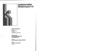 Programm des Sonderkonzerts 1978 mit Stanislaw Skrowaczewski (Foto: DRP) Programm des Sonderkonzerts 1978 mit Stanislaw Skrowaczewski (Foto: DRP)